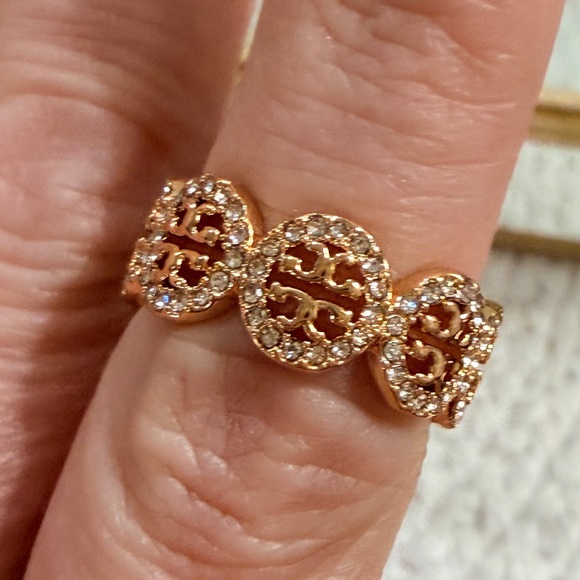 Tory Burch Jewelry - Tory Burch Miller Pavé Ring - NWT/Dust Bag SIZE 5.5